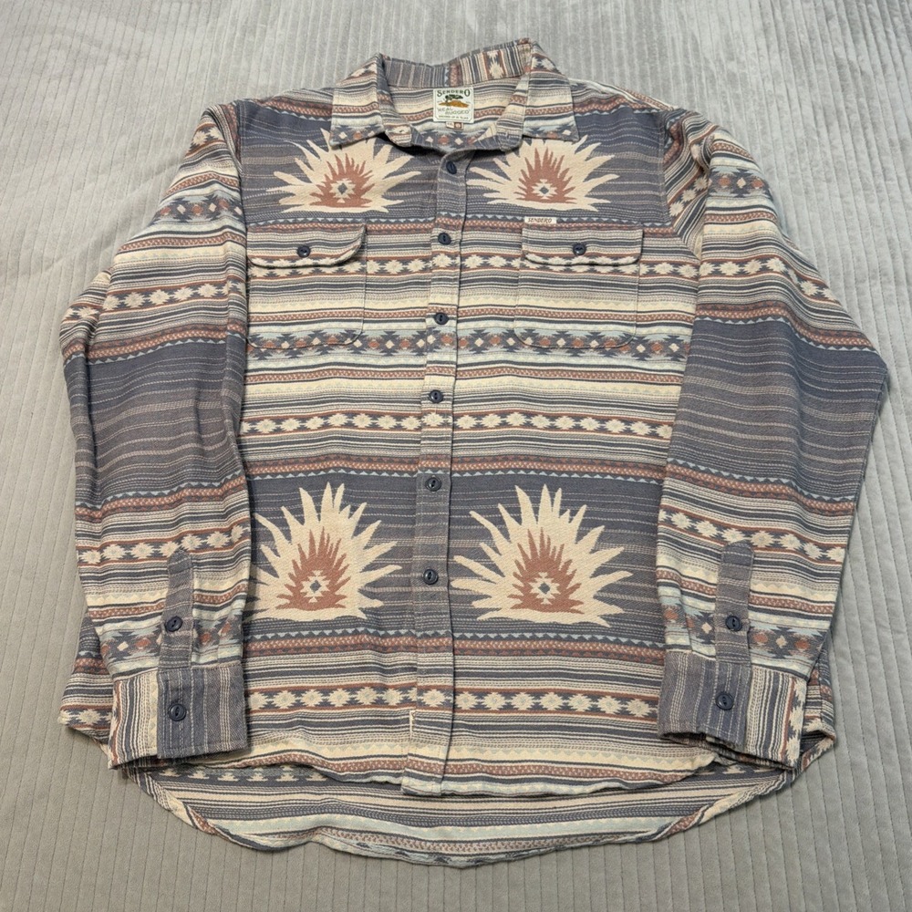 Sendero Provisions Shirt Men 2XL multicolor Southwestern Aztec Cowboy Work